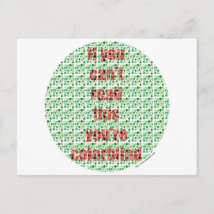 The Colorblind test Postcard