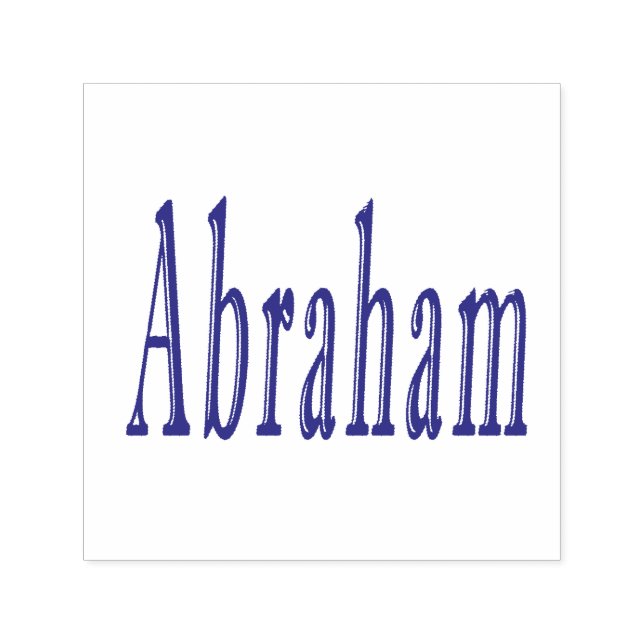 "The Colors of Abraham: A Journey in Green, Blue,  Self-inking Stamp (Design)