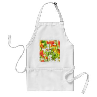 The Colors Of Spring On A Sunny Day Watercolor Standard Apron