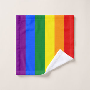 The colors of the rainbow wash cloth