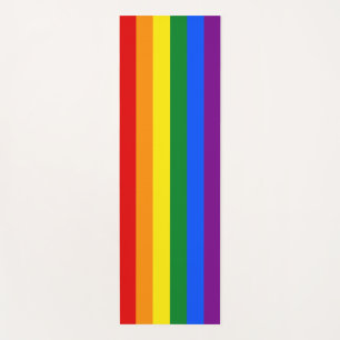 The colors of the rainbow yoga mat