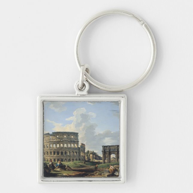 The Colosseum and the Arch of Constantine Key Ring (Front)
