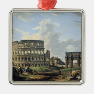 The Colosseum and the Arch of Constantine Metal Tree Decoration