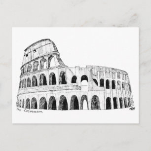 The Colosseum (B&W) Postcard