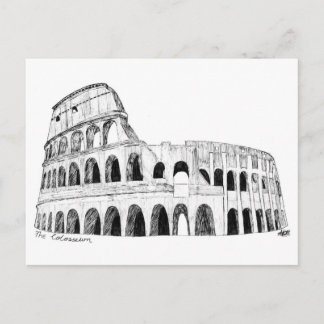 The Colosseum (B&W) Postcard