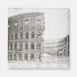 The Colosseum, built in AD 80 (engraving) Magnet