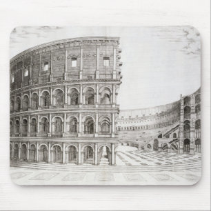 The Colosseum, built in AD 80 (engraving) Mouse Mat
