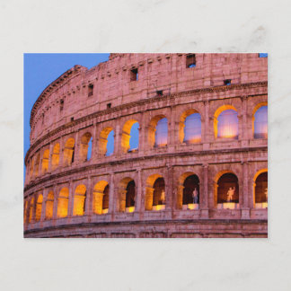 The Colosseum During Early Evening, Rome, Italy Postcard