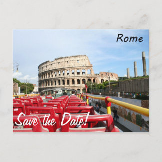 The Colosseum in Rome Announcement Postcard