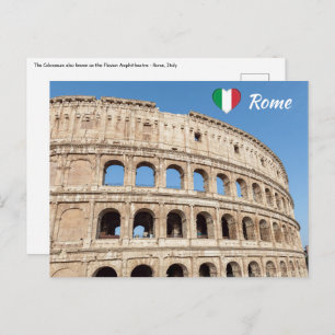 The Colosseum in Rome, Italy Postcard