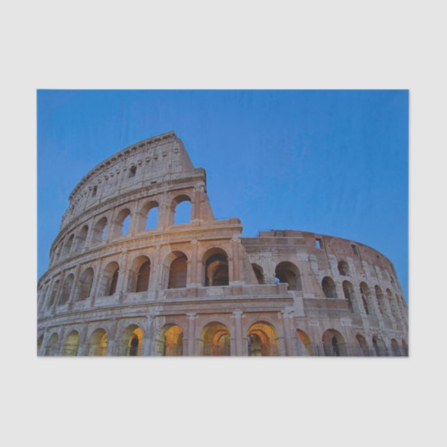 The Colosseum, originally the Flavian Amphitheatre Tissue Paper (Front)