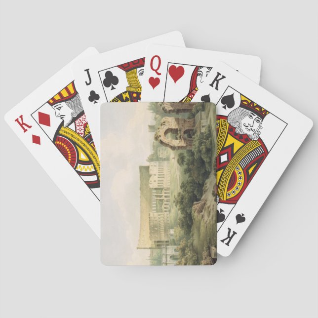 The Colosseum, Rome, 1802 (w/c over graphite on wo Playing Cards (Back)