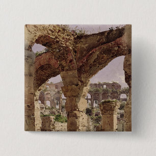 The Colosseum, Rome, 1835 15 Cm Square Badge