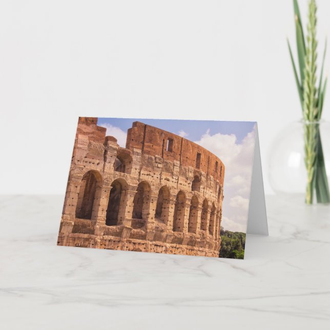 The Colosseum Rome Greeting Card (Front)