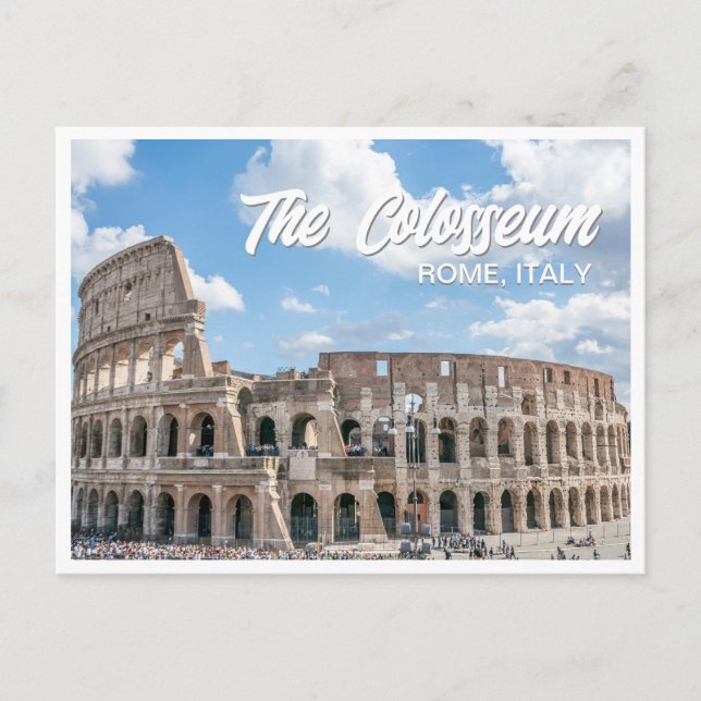 The Colosseum Rome Italy Photo Postcard (Front)