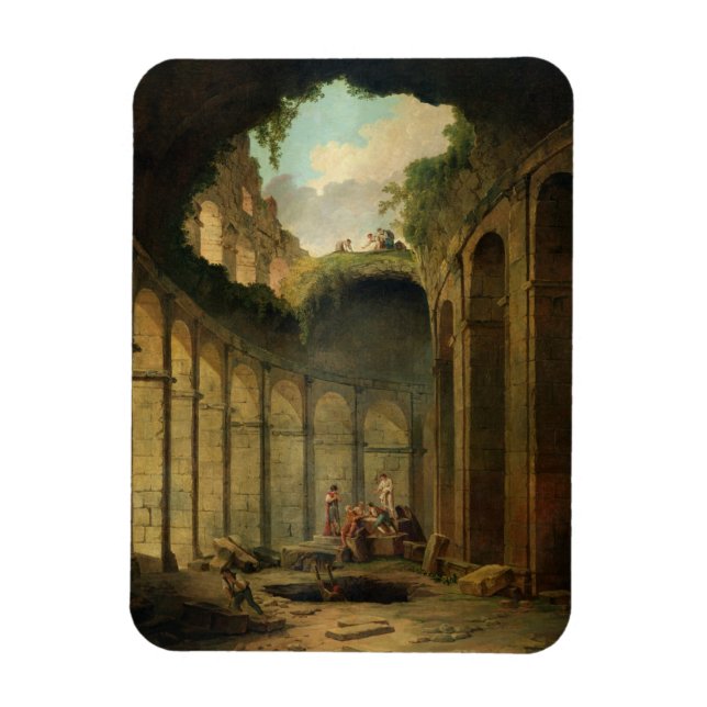 The Colosseum, Rome (oil on canvas) Magnet (Vertical)
