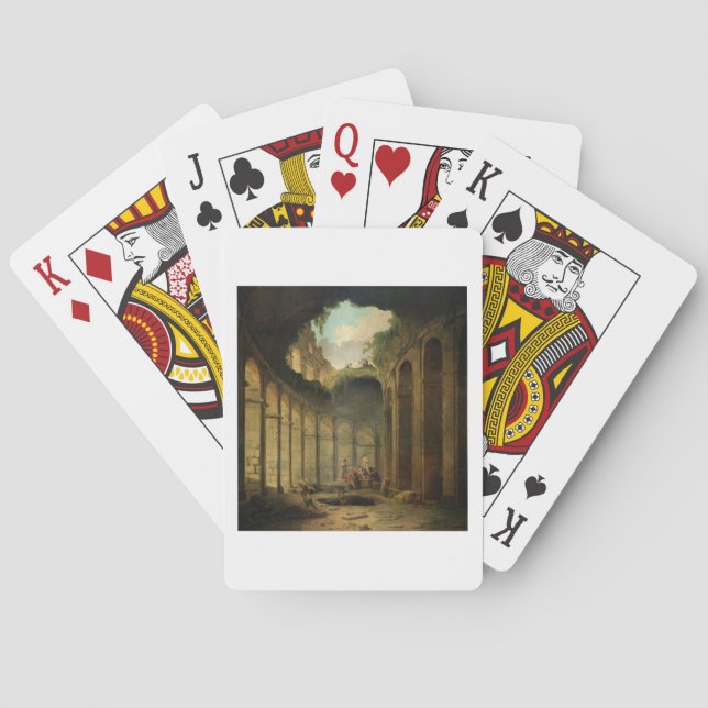 The Colosseum, Rome (oil on canvas) Playing Cards (Back)