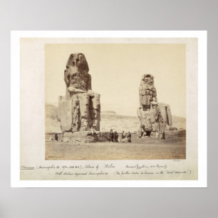 The Colossi of Memnon, statues of Amenhotep III, X Poster
