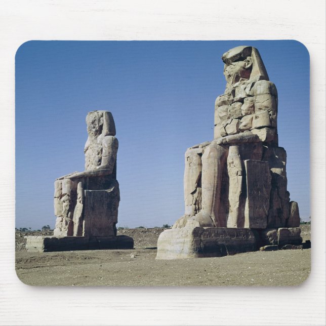 The Colossi of Memnon, statues of Amenhotep Mouse Mat (Front)