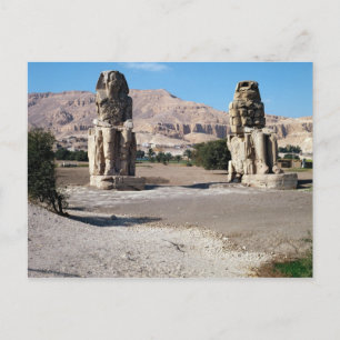 The Colossi of Memnon, statues of Amenhotep Postcard