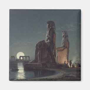 The Colossi of Memnon, Thebes, one of 24 illustrat Magnet