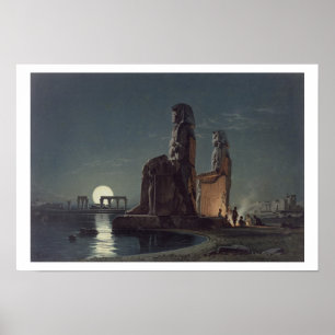 The Colossi of Memnon, Thebes, one of 24 illustrat Poster