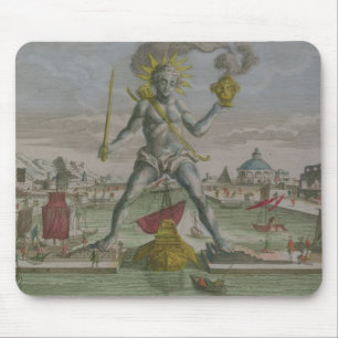 The Colossus of Rhodes, detail of the statue strad Mouse Mat