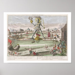 The Colossus of Rhodes, second Wonder of the World Poster