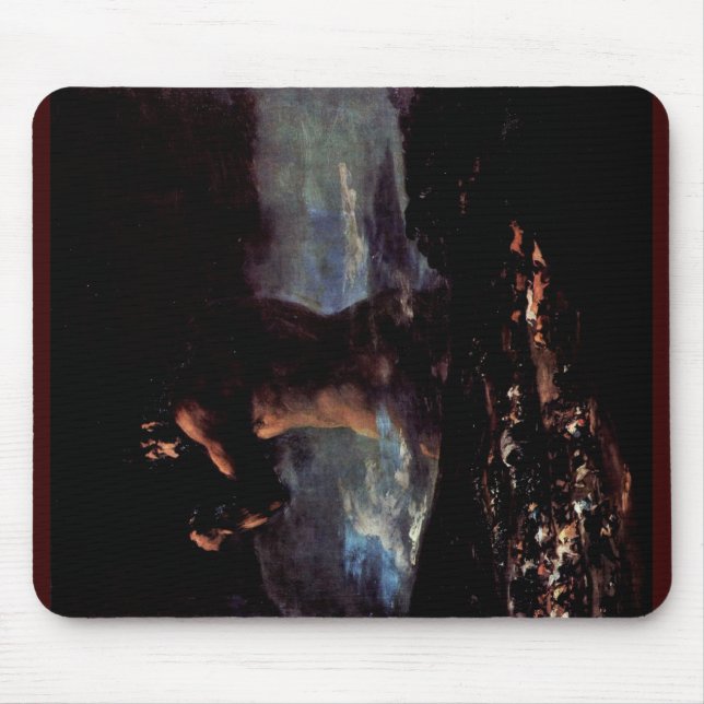 The Colossus (Or Panic ")" By Francisco De Goya Mouse Mat (Front)