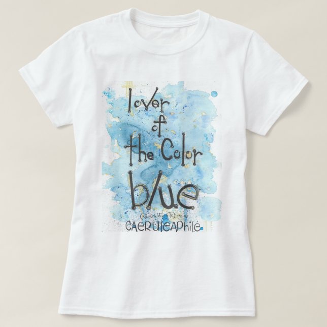 The Colour Blue T-Shirt (Design Front)