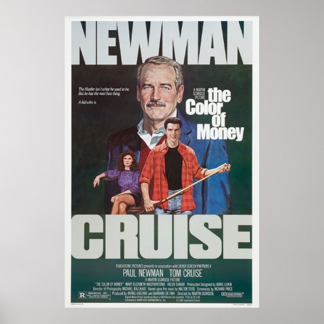 The Colour of Money movie poster (Front)