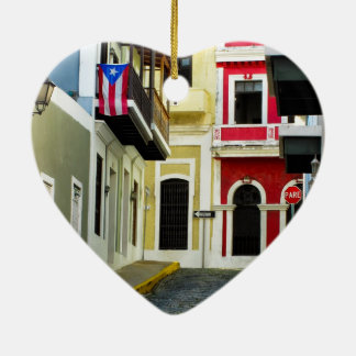 the colour of old San Juan Puerto Rico Ceramic Tree Decoration