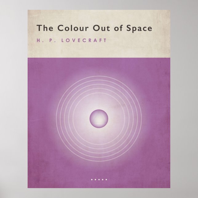 The Colour Out of Space  HP Lovecraft Poster (Front)