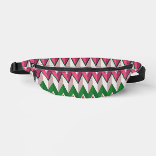 “The Colourful Accordion Look” Print Fanny Pack