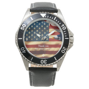 The Colourful All American Eagle with Flag Watch