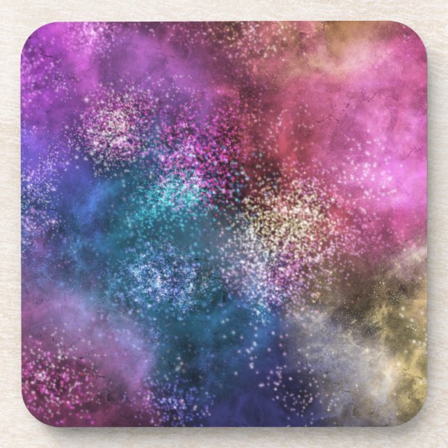 The Colourful Galaxy Coaster (Front)