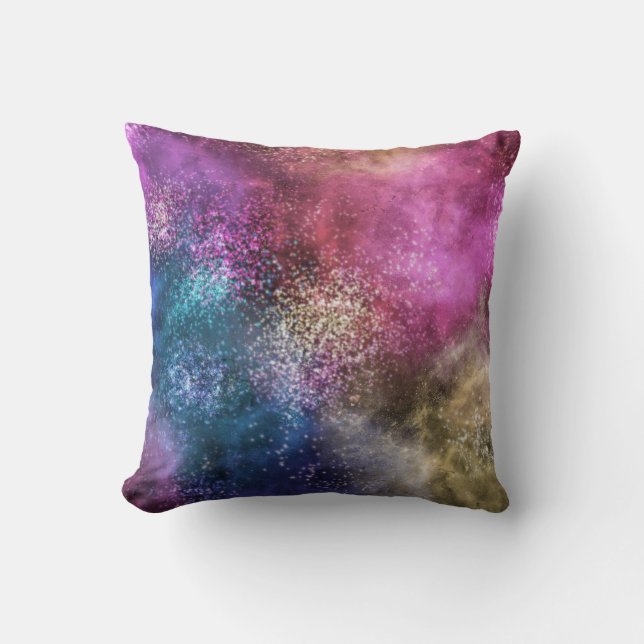 The Colourful Galaxy Cushion (Front)