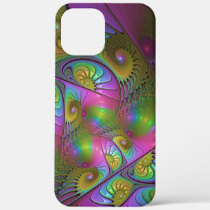 The Colourful Luminous Trippy Abstract Fractal Art iPhone 12 Pro Max Case