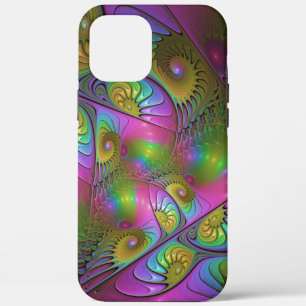 The Colourful Luminous Trippy Abstract Fractal Art iPhone 12 Pro Max Case
