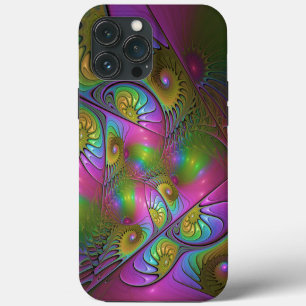The Colourful Luminous Trippy Abstract Fractal Art iPhone 13 Pro Max Case