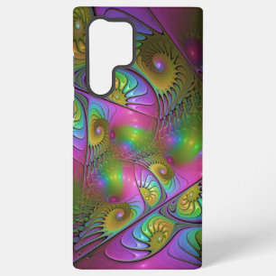 The Colourful Luminous Trippy Abstract Fractal Art Samsung Galaxy Case