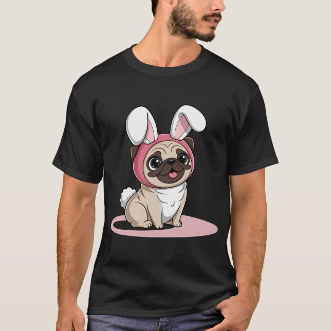 The Colourful Pug T-Shirt (Front)