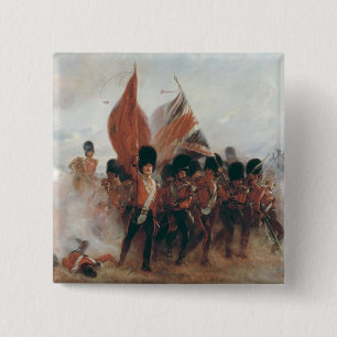 The Colours: advance of the Scots Guards 15 Cm Square Badge