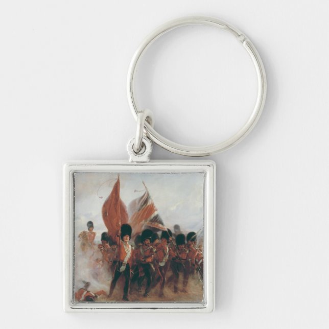 The Colours: advance of the Scots Guards Key Ring (Front)