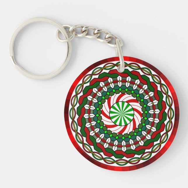 The Colours of Christmas Acrylic Keychain (Front)