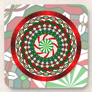 The Colours of Christmas Square Coaster