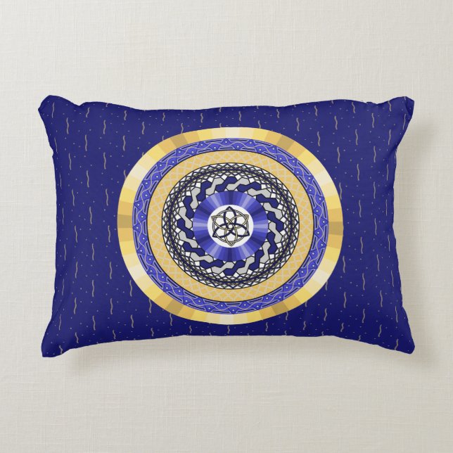 The Colours of New Years Accent Pillow (Front)