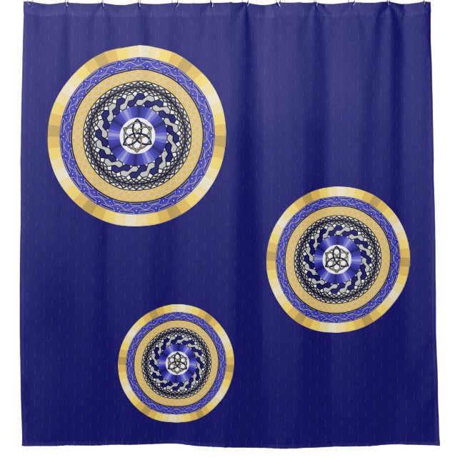 The Colours of New Years Shower Curtain (Front)