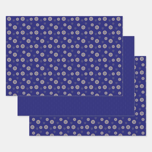 The Colours of New Years Wrapping Paper Set (Set)