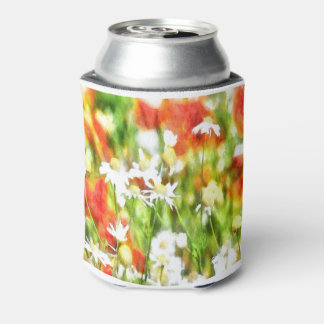 The Colours Of Spring On A Sunny Day Watercolor Can Cooler